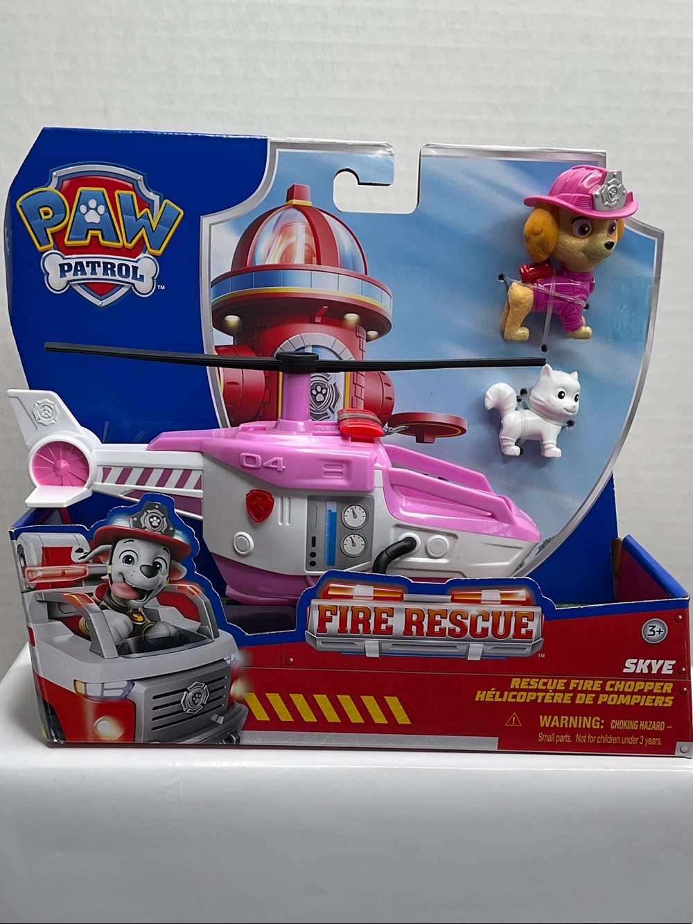 Paw Patrol Skye Pink Fire Rescue Helicopter Vehicle (44)